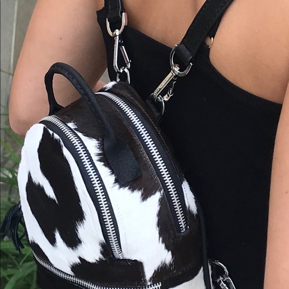 Cowhide mini backpack - Picture 3 of 8